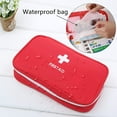 thumbnail image 4 of 2 Pieces First Aid Kit Travel Medicine Kit Empty Portable Waterproof Medical Bag (Red,White), 4 of 5
