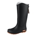 thumbnail image 4 of Viluyesy Womens Knee High Rain Boots, Wide Calf Waterproof Anti-Slip Fashion Multi-Functional Outdoor Rubber Shoes Black US5.5, 4 of 6