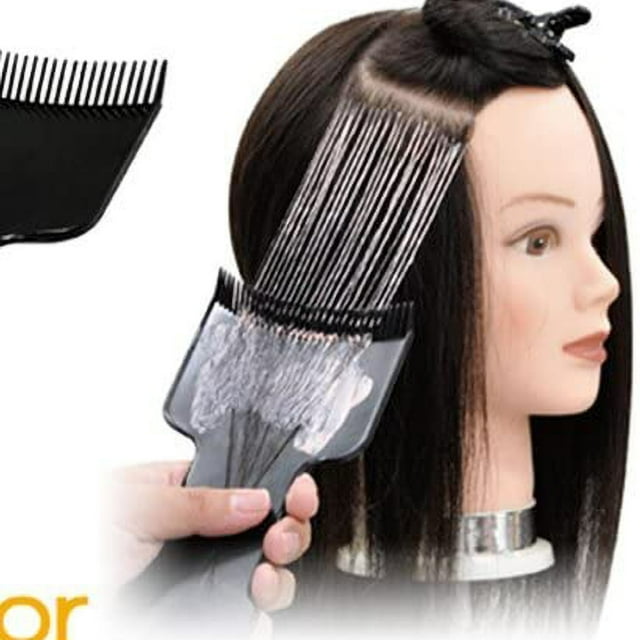 Hair Dyeing Brush Hair Coloring Comb Salon Hairdressing Styling Tool Hair Dyeing Coloring Brush Highlight Board Tint Comb Plate Salon Hairdressing Styling Tools
