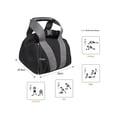 thumbnail image 5 of 2 Pcs Adjustable Heavy Fitness Power Sandbag, Portable Adjustable Canvas Sand Kettlebell Soft Sand Bag, Weightlifting Dumbbell for Home Training, Fitness, black, 5 of 5