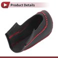 thumbnail image 4 of Cubierta de pomo de cambio de marchas Unique Bargains, protector de manija de cambio para Ford Fiesta 09-12, cuero sintético rojo, 4 of 6