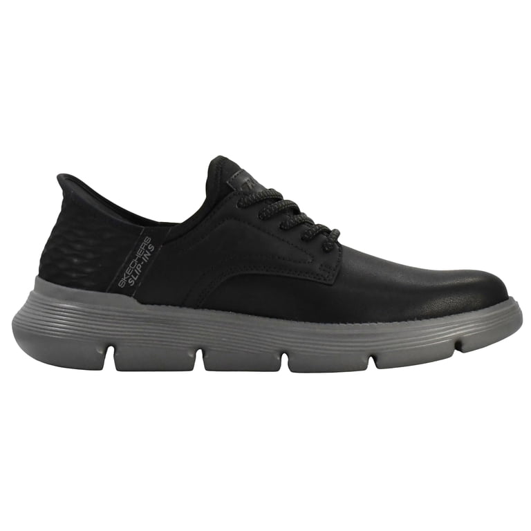 Skechers Garza Gervin Mens Slip on Hands Free Shoes Leather 