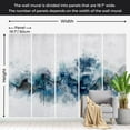 thumbnail image 3 of Abstract Wallpaper Wall Mural - Modern Blue Wave, 3 of 5