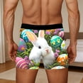 thumbnail image 2 of RTKFRFL Stylish Men's Easter Underwear Funny Bunny Print Boxer Briefs Soft Stretch Performance Trunks Breathable Holiday Theme Underpants for Men Durable Fabric Size Small-4XL, 2 of 6
