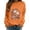 Orange, variant on Halloween Sweatshirt for Women Sweatshirt for Daily Comfort and Casual with Cutout Detail Black S