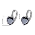 thumbnail image 3 of Para las mujeres Pendientes Zircon Aros Pendientes Teen Heart Clip Huggie Girls Earrings, 3 of 4