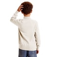thumbnail image 7 of Lenpel Boys Girls' Turtleneck Sweaters Unisex Baby Toddler Fleece Lined Long Sleeve Pullover Sweater Tops Fall Winter Clothes(Beige,12-13 Years), 7 of 7