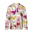 thumbnail image 1 of Balery Butterflies and Vintage Sudadera ligera de manga larga con capucha y protección solar UPF 50+ para hombre y mujer, ideal para pesca y running-3X-Large, 1 of 7