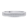 thumbnail image 2 of Channel Set Princess Cut Diamond Band in 14K White Gold (1/2 cttw), 2 of 5
