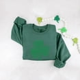 thumbnail image 6 of Women's St. Patrick's Day Sweatshirt Green Printed Crewneck Long Sleeve Casual Pullover Lounge Tops (M, Green), 6 of 6