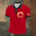 thumbnail image 2 of Men's Shirt for Everyday Casual Comfort with Embroidered Maple Design for Canada Day Celebration, 2 of 3