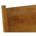 thumbnail image 5 of Maklaine Mid-Century Solid Wood Queen Panel Bed in Castanho Oak, 5 of 6
