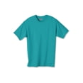 thumbnail image 1 of Hanes T-Shirt en Coton Sans Étiquette Authentique pour Enfants, TP, Sarcelle, 1 of 1