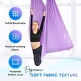 thumbnail image 3 of Hamaca de Yoga Aérea Yes4All Tela Tricot Suave en Lavanda, 3 of 7