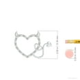 thumbnail image 3 of ANGARA Natural Diamond Devil Heart Pendant in 925 Sterling Silver for Women (Size-1mm| Color-I-J| Clarity-I1-I2) | April Birthstone, Anniversary, Jewelry Gift for Women | Natural Diamond Necklace, 3 of 8