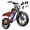 20''-1500W-15Ah-Red, variant on TakeMov Electric Bike for Adults, 2000W 40MPH 48V 50Ah Dual Battery Mountain Ebike, 20" x 4" Fat Tire Off-Road Ebike, Full Suspension UL2849