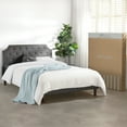 thumbnail image 4 of Mellow MAVN Upholstered Platform Bed, Modern Tufted Headboard, Real Wooden Slats and Legs, Dark Grey, Queen, 4 of 8