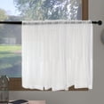thumbnail image 6 of 2 Panels Transparent White Curtains,Translucent Gauze Light Filtering Solid Lightweight Sheer Curtian for livingroom Bedroom Decor, 6 of 9