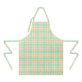 thumbnail image 2 of Colorful Grid Checkered Pattern Apron-Garden Aprons for Women with Pockets-Cotton Linen Waterproof Kitchen Cooking Gardening Aprons Adjustable for Kitchen,Cooking,BBQ and Salon 33x27 Inch, 2 of 7