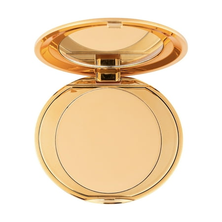 MCoBeauty Miracle Flawless Pressed Powder, Natural Medium Shade, Oil-Control, Soft-Focus Finish with Hydrating Rose Flower Extract & Sweet Almond Oil, Vegan, Cruelty Free Cosmetics C9
