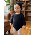 thumbnail image 3 of RUINIXCW Newborn Baby Boy Girl Halloween Bat Costume Infant Baby Black Crochet Knit Sweater Romper Hat Set Baby Photoshoot Birthday Party Cosplay Outfit, 3 of 10