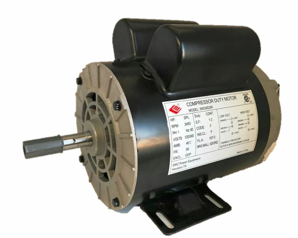 マラソン2 HP 3450 RPM 575 V 56 CZ-65 DP 3 Ph 2.8 A 60 Hz 056T34F15642 - Marathon 2 HP General Purpose Motor, 3 phase, 3600