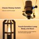thumbnail image 3 of Lamp BeSlowe Farmhouse, juego de 2 unidades, regulables al tacto, 120 V, USB, 3 of 8