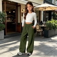 thumbnail image 2 of Girls Sweatpants, Boys Baggy Sweatpants Elastic Waist Hems Kids Athletic Soft Jogger Pants Solid Color Casual with Pocket and Drawstring, Back To School Clothes, 2 of 6