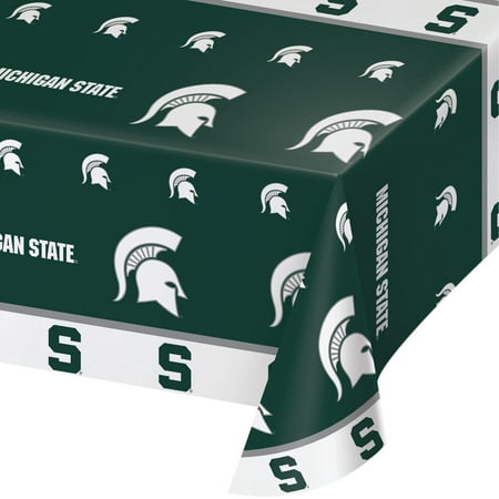 Creative Converting Michigan State University Plastic Tablecloth Creative Converting Michigan State University Plastic Tablecloth