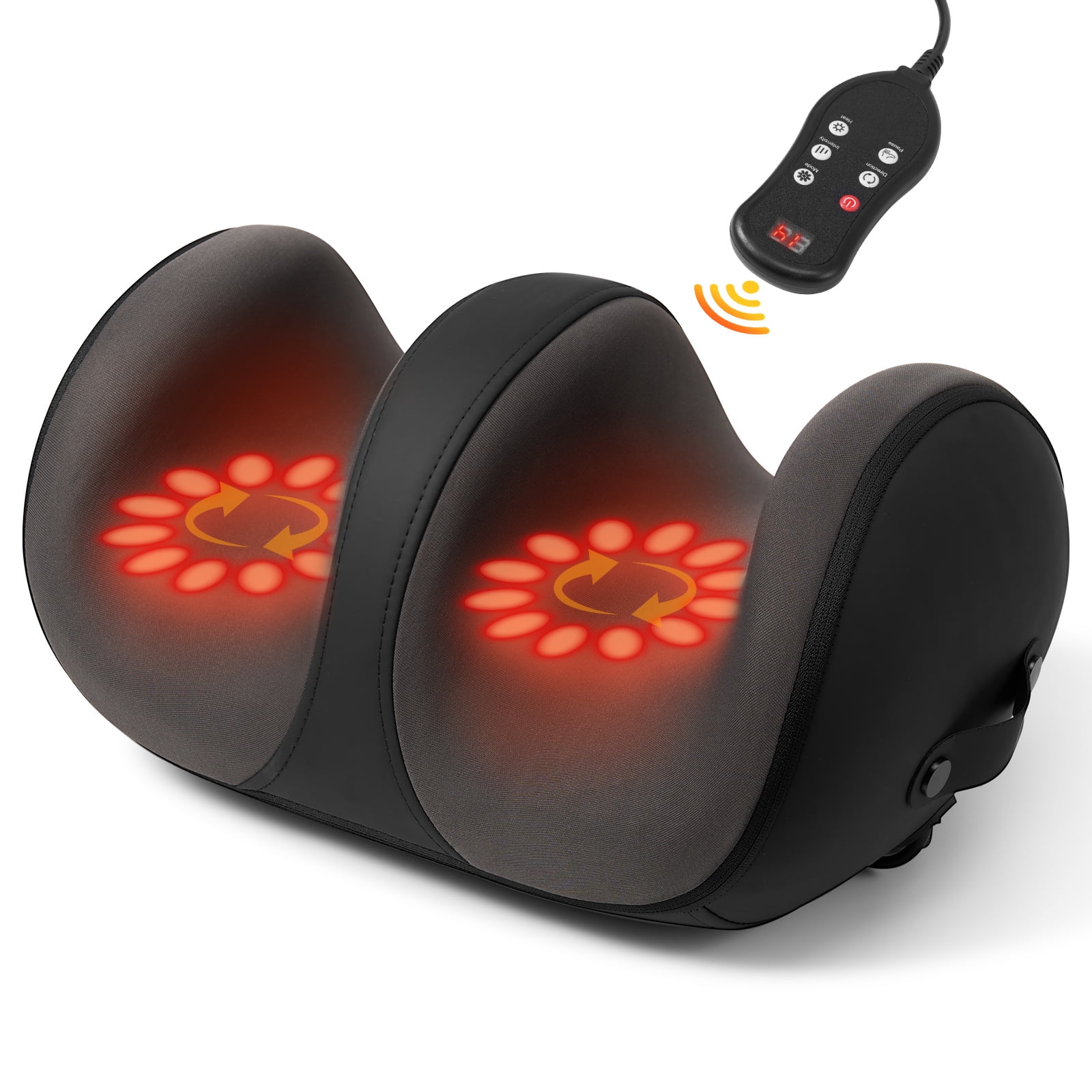 Naipo Electric Shiatsu Foot Massager Calf with Heat, Deep Kneading & Rolling Ankle Massage - Relaxing Muscle Relax, Ideal Gift for Men & Women, Leg Massager