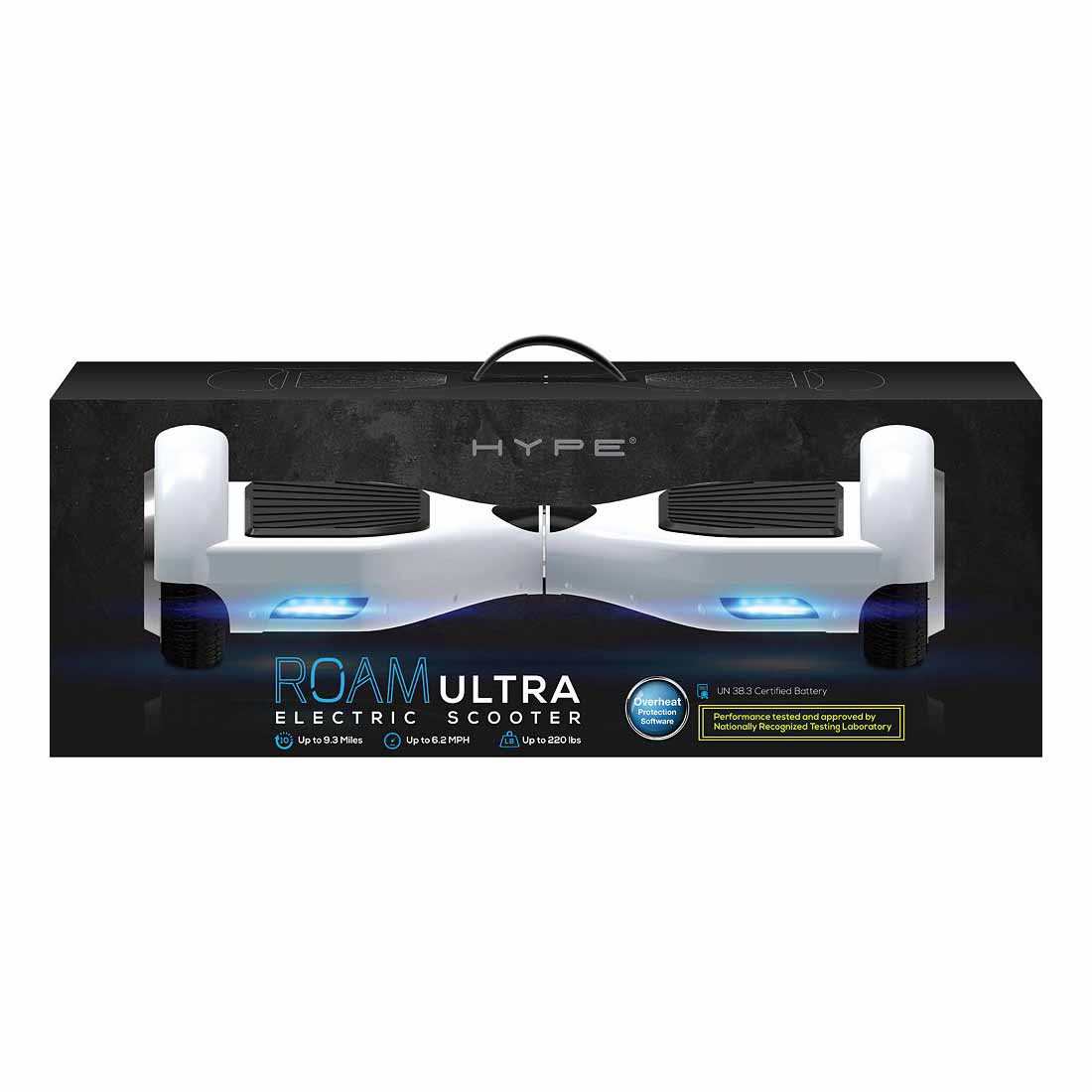 Hover-1 Ultra UL Certified Electric Hoverboard w/ 6.5" Wheels and LED Lights - White - image 3 of 5