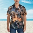 thumbnail image 2 of Lsque Chucky Pattern Hawaiian Shirt for Men Unisex Summer Beach Casual Short Sleeve Cotton Linen Button Down Shirts-Large, 2 of 6