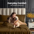 thumbnail image 6 of 4-Piece Extra Deep Pocket Sheet Set | Fits 18 to 21 Inch Mattresses, Soft Cooling Microfiber, Hotel Luxury, Wrinkle & Fade Resistant, OEKO-TEX Certified | Utopia Bedding, Queen, Mocha, 6 of 6