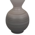 thumbnail image 3 of Modern Flower Vase, Double Bulb Ombre Textured Gray Ceramic, 17 Inch, 3 of 6