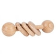 thumbnail image 2 of Wood Baby Rattle, Safe Wood Baby Rattle Teether Toy Promote Tactile Perception  Early Educationl Easy To Use Develop Hands on Ability  for Teething 3 Rings, 2 of 8