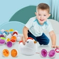 thumbnail image 3 of MesaSe Easter Matching Eggs Chicken Toy Push & Pull Chicken Box Creative Montessori Gift For Toddler, 3 of 10