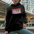 thumbnail image 2 of Dance Is My Valentine Merch Gift Ideas for Dancers Black Hooded Sweatshirt or Hoodie, Medium, 2 of 5