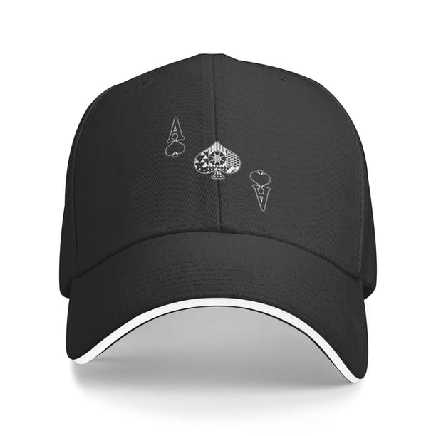 Gorra de béisbol Flyjbs Ace of Spades Poker unisex negra