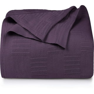 Utopia Bedding Sherpa Bed Blanket Twin Size Plum 480GSM Plush Blanket  Fleece Reversible Blanket for Bed and Couch 