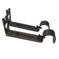thumbnail image 5 of Sturdy Adjustable Metal Window Curtain Rod Support Wall For Rods Max. 19.05mm Diameter , Brown, 5 of 7