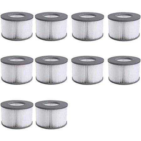 HARPRA for Inflatable Bathtub Hydromassage Bathtub Filter Cartridge Pump Replacement Kit X10 PCS for M- Inflatable Swimming