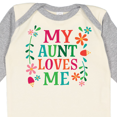 thumbnail image 4 of Inktastic My Aunt Loves Me Niece Boys or Girls Long Sleeve Baby Bodysuit, 4 of 5