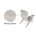 thumbnail image 4 of Luckyberry Outdoor Classic HDPE Plastic Adirondack Chair, White, 4 of 4