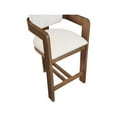 thumbnail image 4 of Meridian Furniture Sacha Cream Velvet Stool, 4 of 9