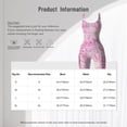 thumbnail image 5 of Sxiwei Womens Fishscale 3D Print Jumpsuit Jogging Bodysuit Square Neck Short Romper Beachwear Type K S, 5 of 5