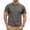 #02Gray, variant on Mens Henley Shirts Short Sleeve Cotton Casual Summer Basic T-Shirts 3 Button Solid Collarless Shirts for Work White XL