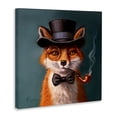 thumbnail image 2 of Stupell Industries Contemporary Charming Dapper Fox Canvas Art, 17 x 17, by Lucia Heffernan, 2 of 8