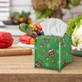 thumbnail image 3 of ZUXONGSY Christmas Square Tissue Box Cover Dachshund Set of 2 PU Leather Tissue Box Cover Bathroom Tissue Box Holder Decorative Tissue Case Christmas Gifts to Friends Family, 3 of 7