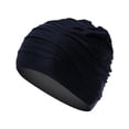 thumbnail image 2 of Swim Cap Swimming Cap Elastic Nylon Fashion Diving Cap Swimming Cap Swimming Cap Black, 2 of 8
