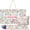 Pink, variant on 3 Piece American Mahjong Set with Large Tote Tile Pouch and Drawstring Bag for American Mahjong Tile Rack and Accessories